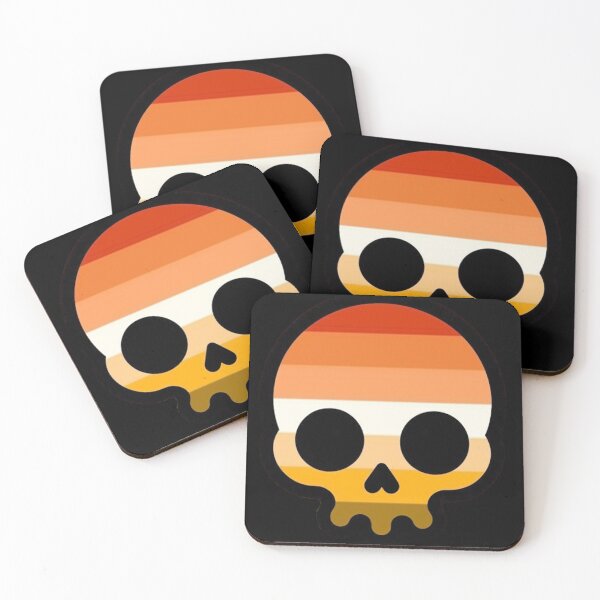 Item preview, BUTCH SKULL (orange) designed and sold by VoltageStone.