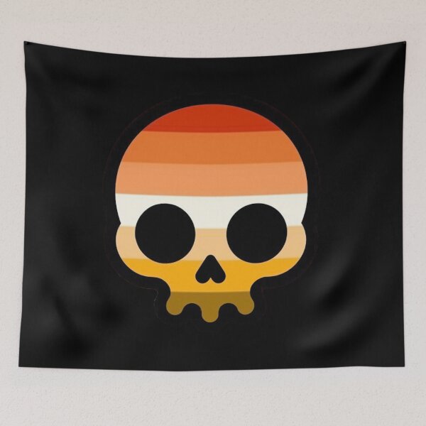 Item preview, BUTCH SKULL (orange) designed and sold by VoltageStone.