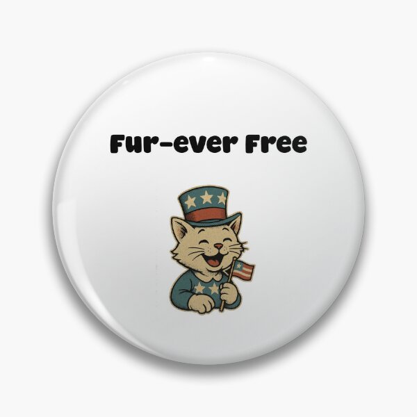 Item preview, Fur-ever Free Patriotic Cat Lover Freedom Design designed and sold by Dreamsartistry.