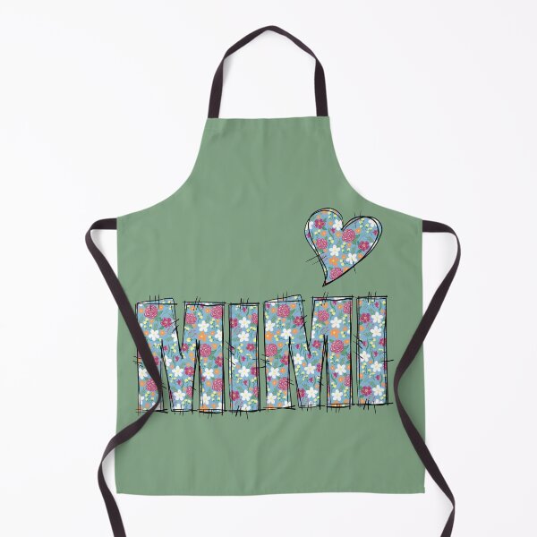 Item preview, Mimi Grandma Floral Stitch Pattern with green background  designed and sold by missmann.