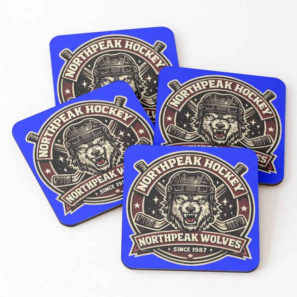 Item preview, Northpeak Wolves Hockey Club | Vintage Wolf Sports Emblem designed and sold by Shirtely.