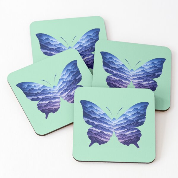Item preview, Indigo Mountains Butterfly: Whisper of Wilderness designed and sold by Endless7Art.