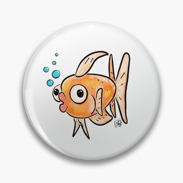 Item preview, Orange Fish ( anatomically not a goldfish but totally looks like one) designed and sold by sofies.eco.art.