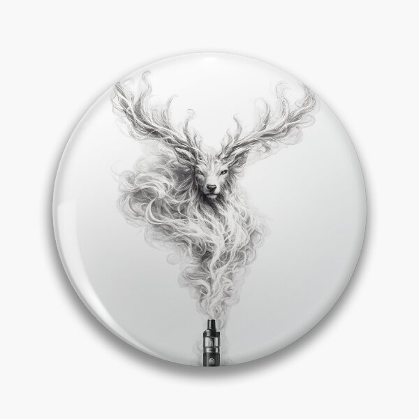 Item preview, Vapor Stag – Majestic Smoke Deer Vape Art designed and sold by House of Taste Vape Designs.