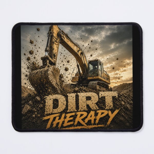 Item preview, Dirt Therapy Excavator Operator Heavy Equipment Design designed and sold by kakmi-art.