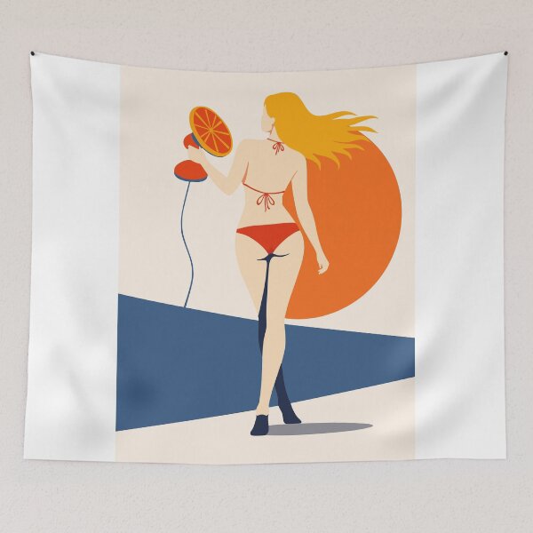 Item preview, Woman Red Bikini Art designed and sold by Studio pod Burom.