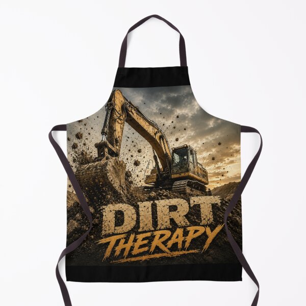 Item preview, Dirt Therapy Excavator Operator Heavy Equipment Design designed and sold by kakmi-art.