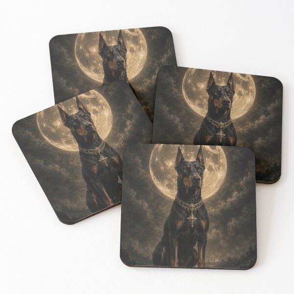 Item preview, Doberman Under The Full Moon designed and sold by VelarisMoon.