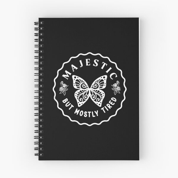 Item preview, Majestic But Mostly Tired - Funny Vintage Butterfly Badge designed and sold by the-Z3nith.