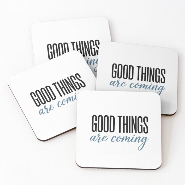Item preview, Good Things Are Coming Positive Mindset Typography Design designed and sold by JulyClub.