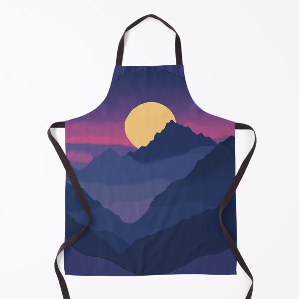 Item preview, Indigo Mountains Sunset Landscape designed and sold by Endless7Art.