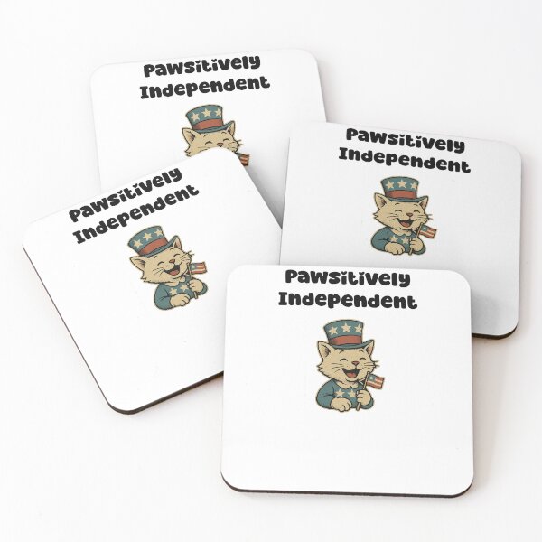 Item preview, Pawsitively Independent Cute Cat Freedom Design designed and sold by Dreamsartistry.