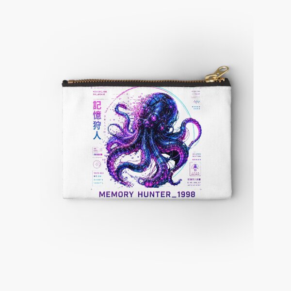 Item preview, Memory Hunter 1998 Cyber Octopus – Neon Biomechanical Deep Sea Intelligence Design designed and sold by FusiTink.