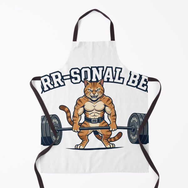 Item preview, Purr-sonal Best Funny Cat Weightlifting Fitness Pun designed and sold by JeevanStickers.