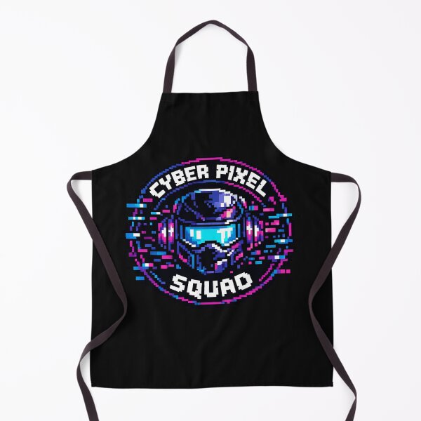 Item preview, Cyber Pixel Squad – Futuristic Pixel Helmet Glitch Logo designed and sold by AstraDrip Studio.