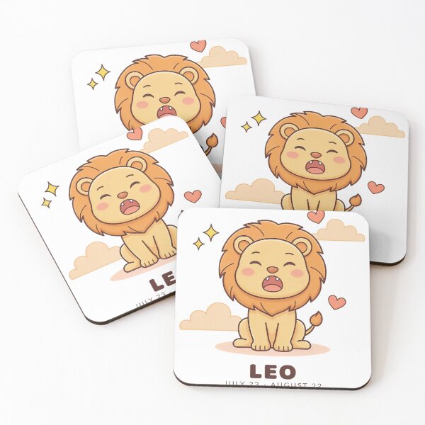 Item preview, Cute Leo Zodiac Sign Kawaii Lion | Leo Birthday Astrology Gift designed and sold by Cool-cat-art.
