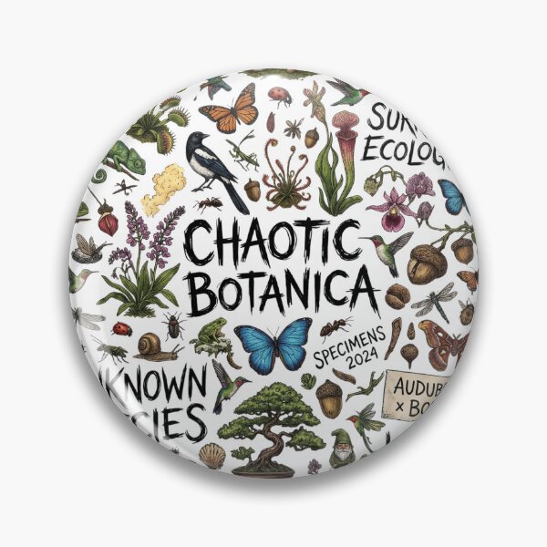 Item preview, Chaotic Botanica Surreal Ecologies Illustration Print - Vintage Nature and Cabinet of Curiosities Art - Unknown Species Botanical Pattern Design designed and sold by afarkar.