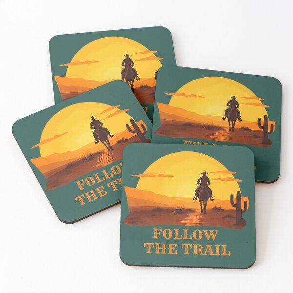 Item preview, Follow The Trail – Western Cowboy Sunset designed and sold by Endless7Art.