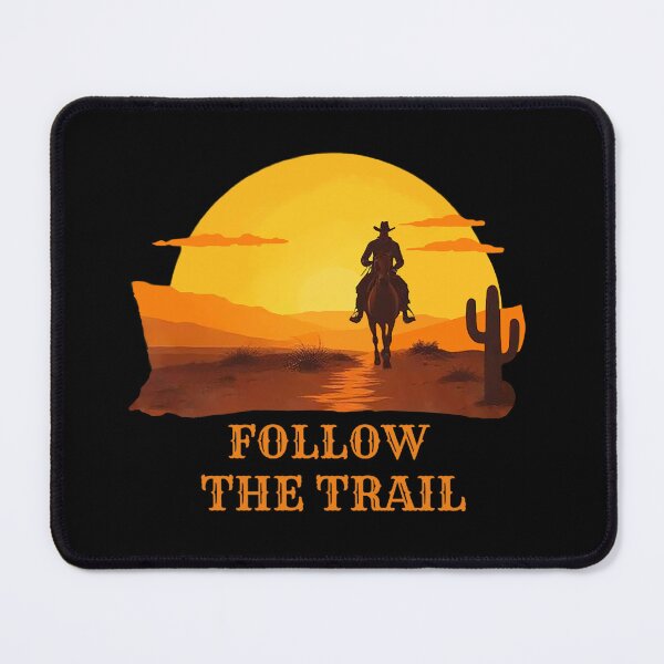 Item preview, Follow The Trail – Western Cowboy Sunset designed and sold by Endless7Art.