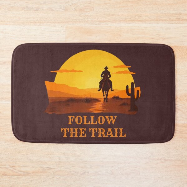 Item preview, Follow The Trail – Western Cowboy Sunset designed and sold by Endless7Art.