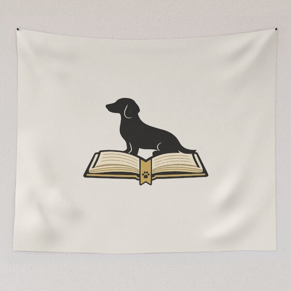 Item preview, Dachshund Book Lover Paw Bookmark designed and sold by Corvoria.