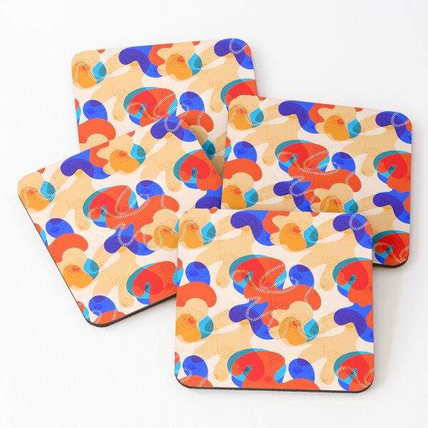Item preview, Modern Abstract Confetti Shapes Pattern designed and sold by VirtuallyCreativ .
