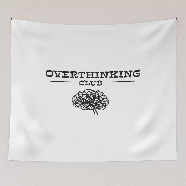 Item preview, Overthinking Club Shirt – Anxiety Humor Tee designed and sold by DesignTeamHub.