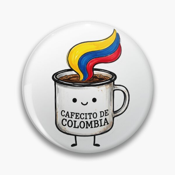 Item preview, Cafecito from Colombia — Kawaii Coffee Art | FlagSteam designed and sold by ColombianaShop.
