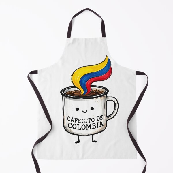 Item preview, Cafecito from Colombia — Kawaii Coffee Art | FlagSteam designed and sold by ColombianaShop.