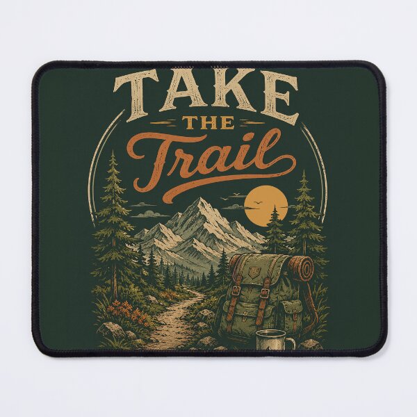 Item preview, Take The Trail – Retro Hiking Adventure designed and sold by Endless7Art.
