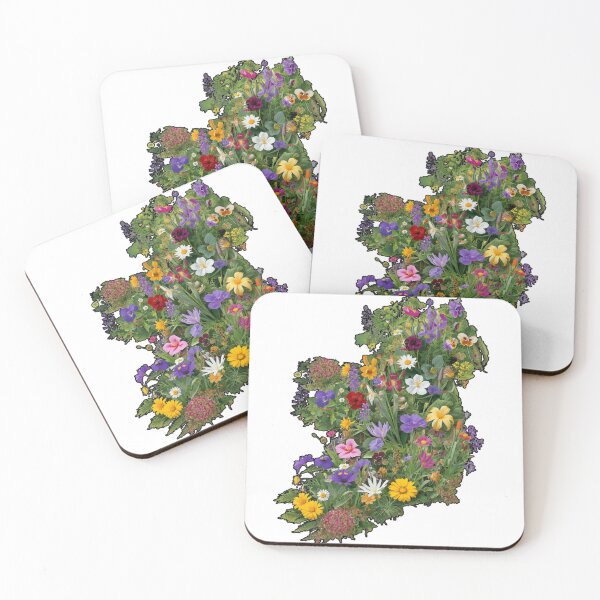 Item preview, Ireland Map Floral Design  designed and sold by heartofireland.