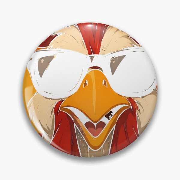 Item preview, Cool Rooster With Sunglasses – Retro Funny Chicken Vintage Art designed and sold by  Hollow Moon Studios..
