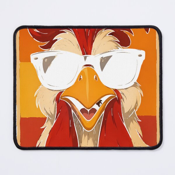 Item preview, Cool Rooster With Sunglasses – Retro Funny Chicken Vintage Art designed and sold by  Hollow Moon Studios..
