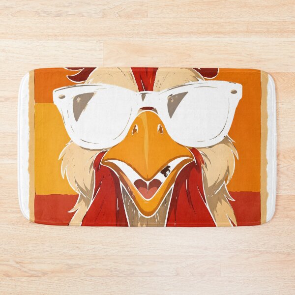 Item preview, Cool Rooster With Sunglasses – Retro Funny Chicken Vintage Art designed and sold by  Hollow Moon Studios..