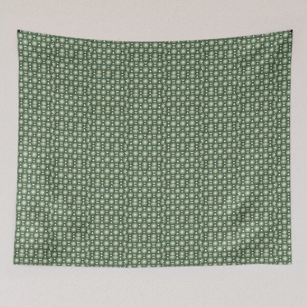 Item preview, Sage Green Concentric Circles Pattern, Mid Century Modern Wall Art, Retro Geometric Abstract Design, Scandinavian Green Home Decor designed and sold by Hookesmode.