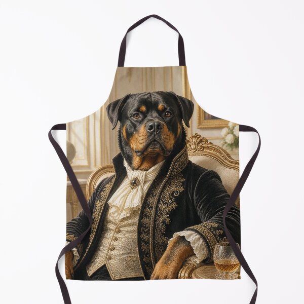 Item preview, Aristocratic Rottweiler Portrait Vintage Art designed and sold by VelarisMoon.