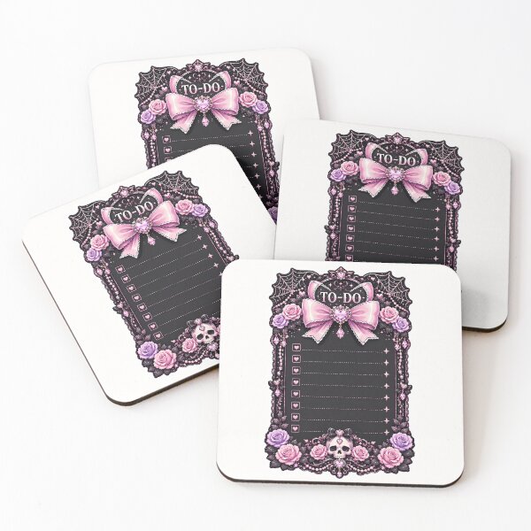 Item preview, Pastel Goth To Do List Notepad with Pink Bow, Gothic Skull, Purple Roses, Spiderweb Lace and Dark Coquette Planner Page designed and sold by looplandger.