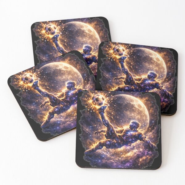 Item preview, Cosmic Soccer Player - Galaxy Football Art -  Space Universe Kick designed and sold by insplate.