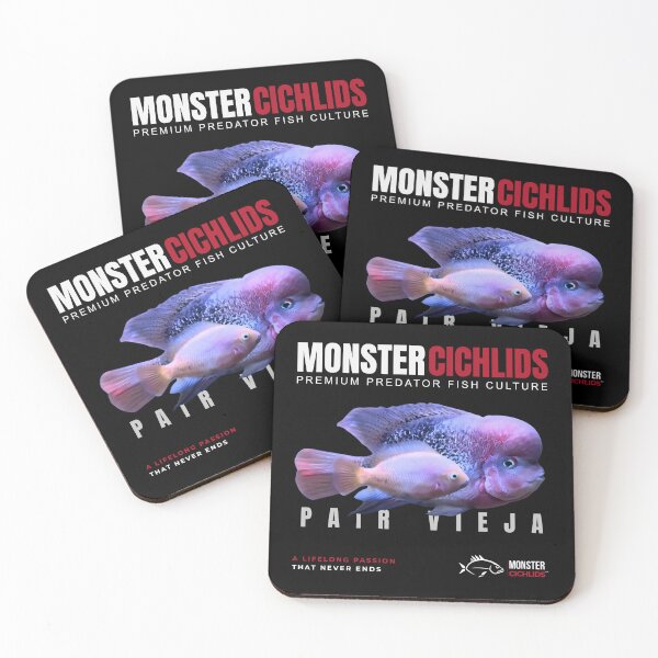 Item preview, Monster Cichlids Vieja Breeding Pair Cichlid T-Shirt designed and sold by MonsterCichlidsTV.
