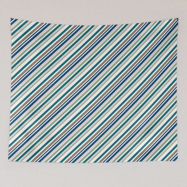 Item preview, Coastal Serenity Diagonal Stripe Pattern designed and sold by daphsam.