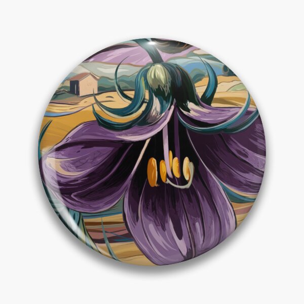 Item preview, Fritillary flower in style Van Gogh. designed and sold by elegantpaterns.