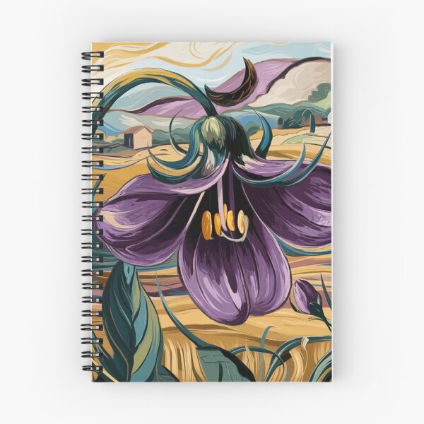 Item preview, Fritillary flower in style Van Gogh. designed and sold by elegantpaterns.