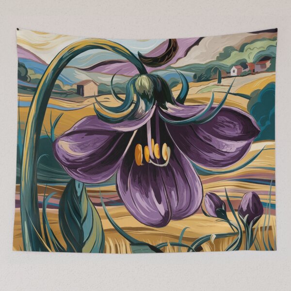 Item preview, Fritillary flower in style Van Gogh. designed and sold by elegantpaterns.
