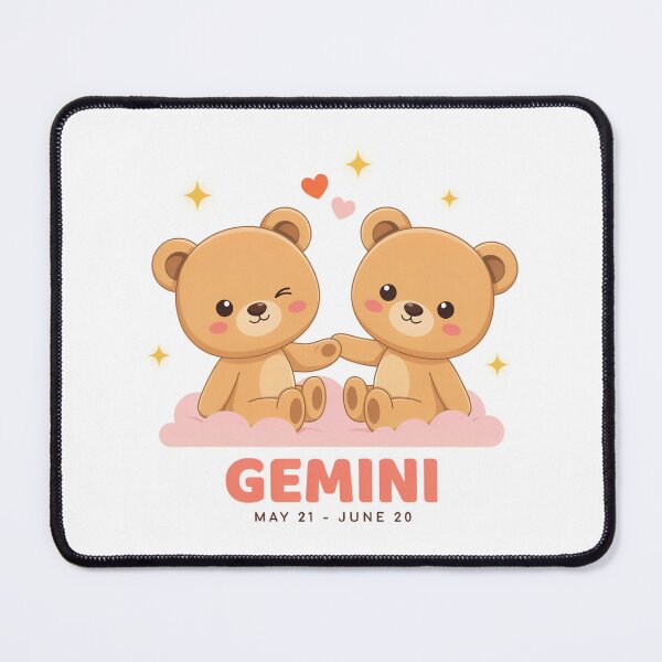 Item preview, Cute Gemini Zodiac Sign Kawaii Twin Bears | Gemini Birthday Astrology Gift designed and sold by Cool-cat-art.