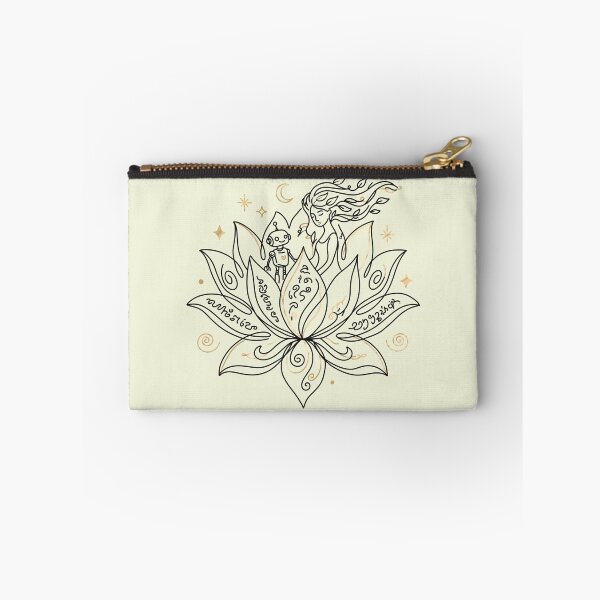 Item preview, Cosmic Lotus & Robot Friend - Minimalist Whimsical Line Art designed and sold by jee532.