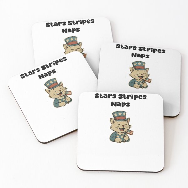 Item preview, Stars Stripes Naps Patriotic Cat Relaxation Design designed and sold by Dreamsartistry.