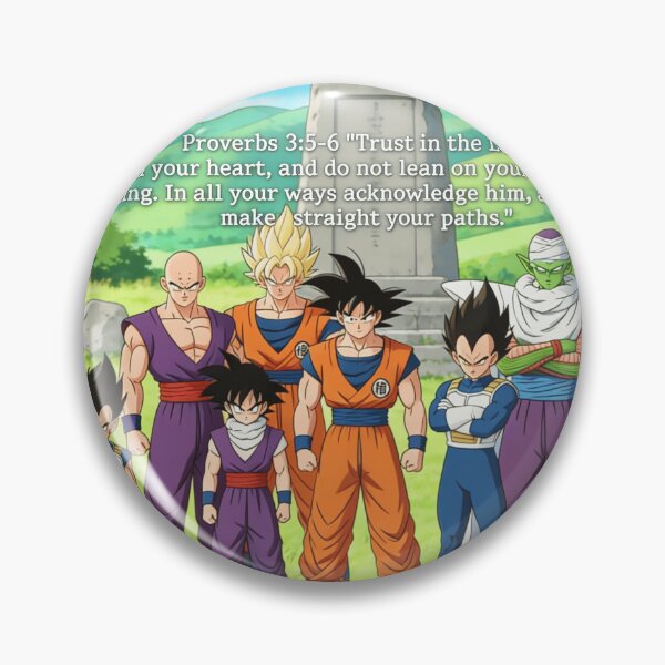 Item preview, Dragonball Z and Proverbs 3:5-6 designed and sold by LeagueHeavenGG.