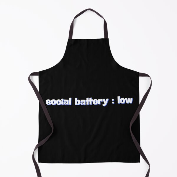 Item preview, Social Battery Low – Funny Introvert Quote T-Shirt | Minimal Aesthetic Humor Tee designed and sold by Anya86.