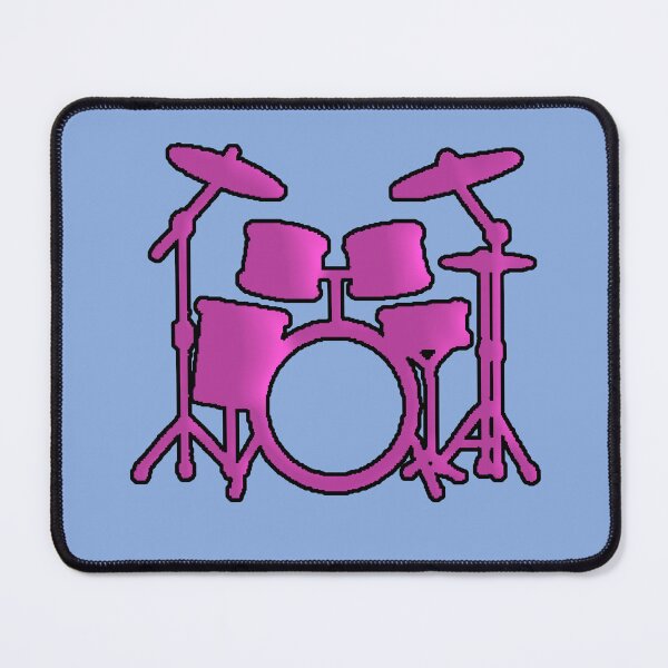 Item preview, Pink Silhouette Minimal Drums Drummer designed and sold by AstronautMerch.