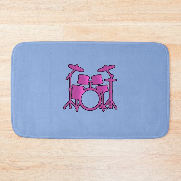 Item preview, Pink Silhouette Minimal Drums Drummer designed and sold by AstronautMerch.